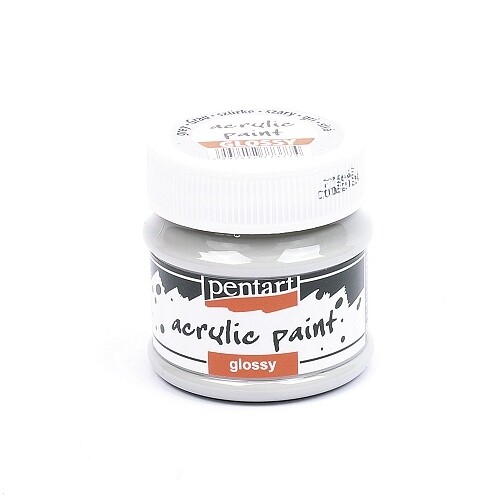 Pentart acrylic paint glossy grey