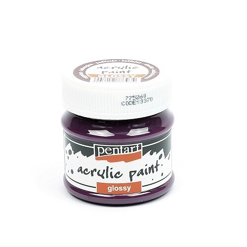 Pentart acrylic paint glossy eggplant