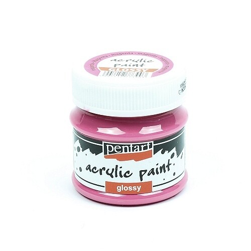 Pentart acrylic paint glossy magenta