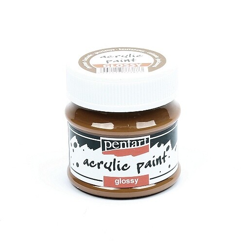 Pentart acrylic paint glossy chestnut