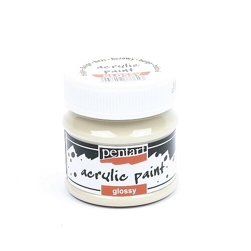 Pentart acrylic paint glossy beige