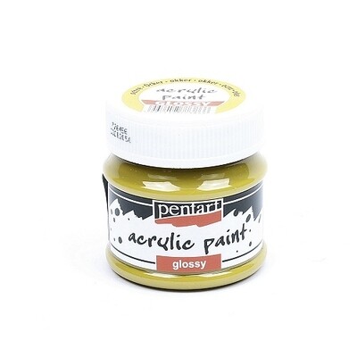 Pentart acrylic paint glossy ochre