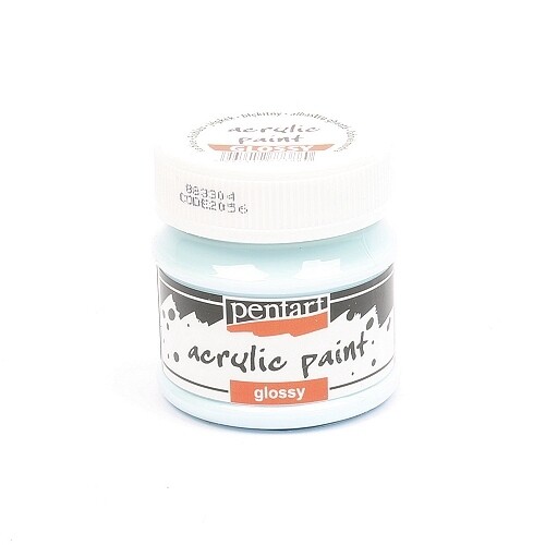 Pentart acrylic paint glossy ice blue