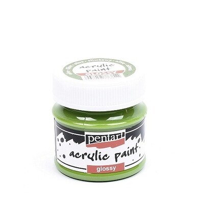 Pentart acrylic paint glossy olive