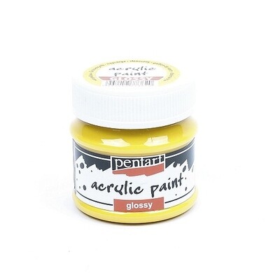 Pentart acrylic paint glossy sun yellow