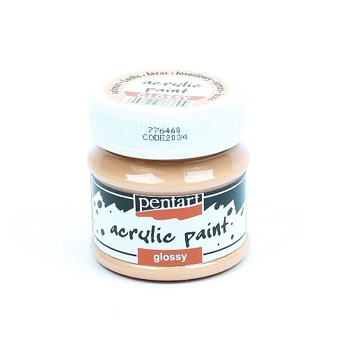 Pentart acrylic paint glossy salmon