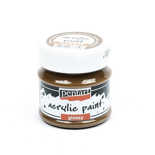 Pentart acrylic paint glossy light brown