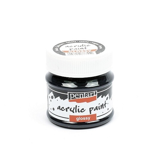 Pentart acrylic paint glossy black