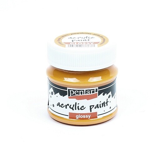Pentart acrylic paint glossy orange