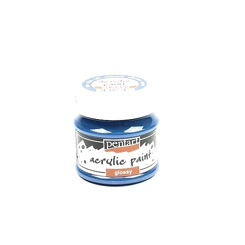 Pentart acrylic paint glossy blue