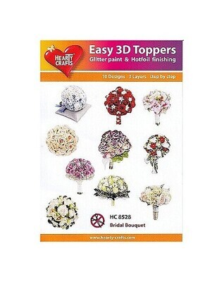 Easy 3D Toppers Bridal bouquet