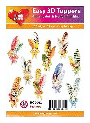 Easy 3D Toppers Feathers
