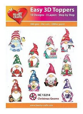 Easy 3D Toppers Christmas gnomes