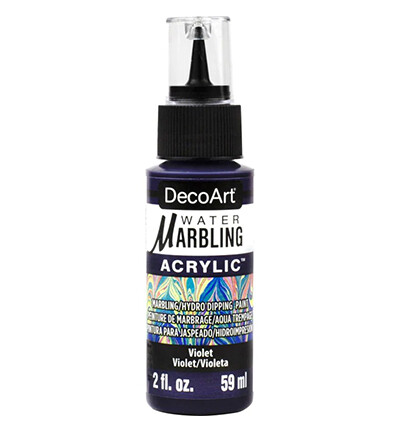 Water marbling paint DecoArt violet