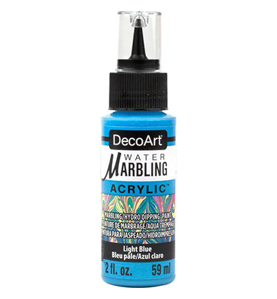 Water marbling paint DecoArt light blue