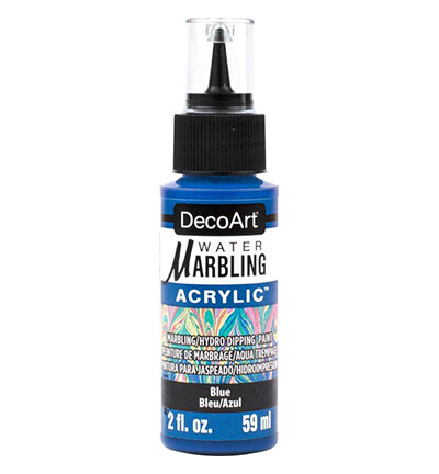 Water marbling paint DecoArt blue