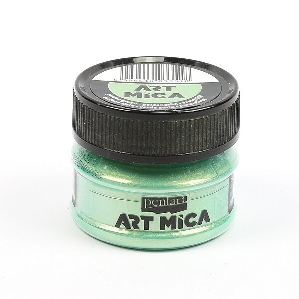 Art mica golden green