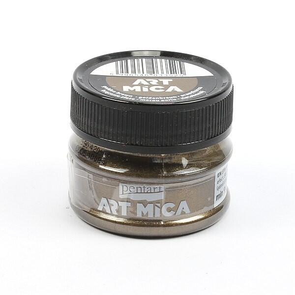 Art mica golden brown