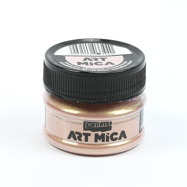 Art mica peach rose