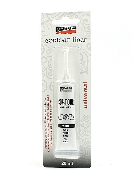 Contour liner pentart white