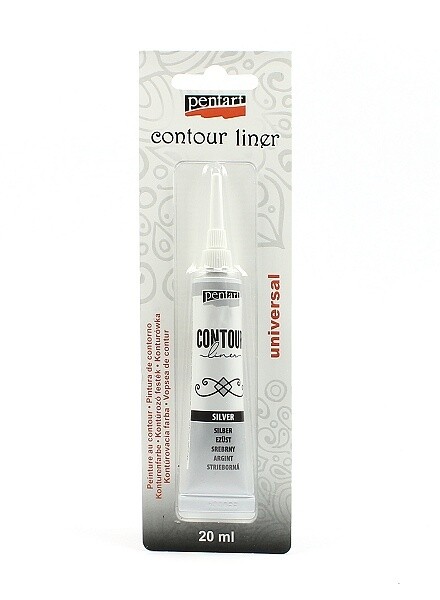 Contour liner pentart silver
