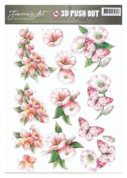 Feuille pre decoupee Jeanine's art with sympathy