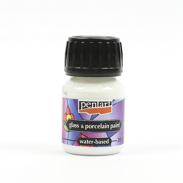 Glass & porcelain paint white
