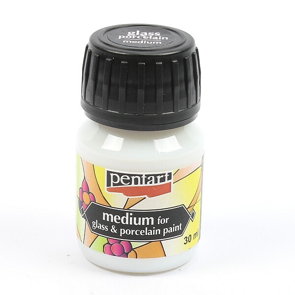 Glass & porcelain paint medium
