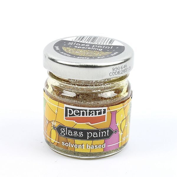 Pentart Glass paint sparkling gold