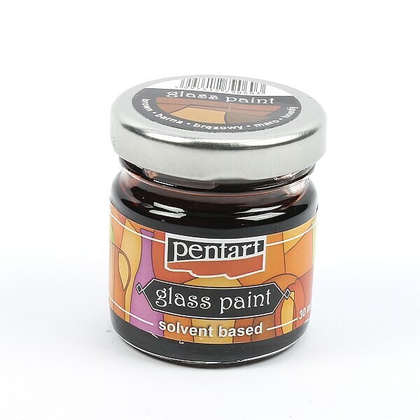 Pentart Glass paint brown