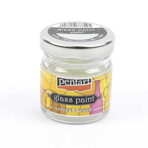 Pentart Glass paint pearl white