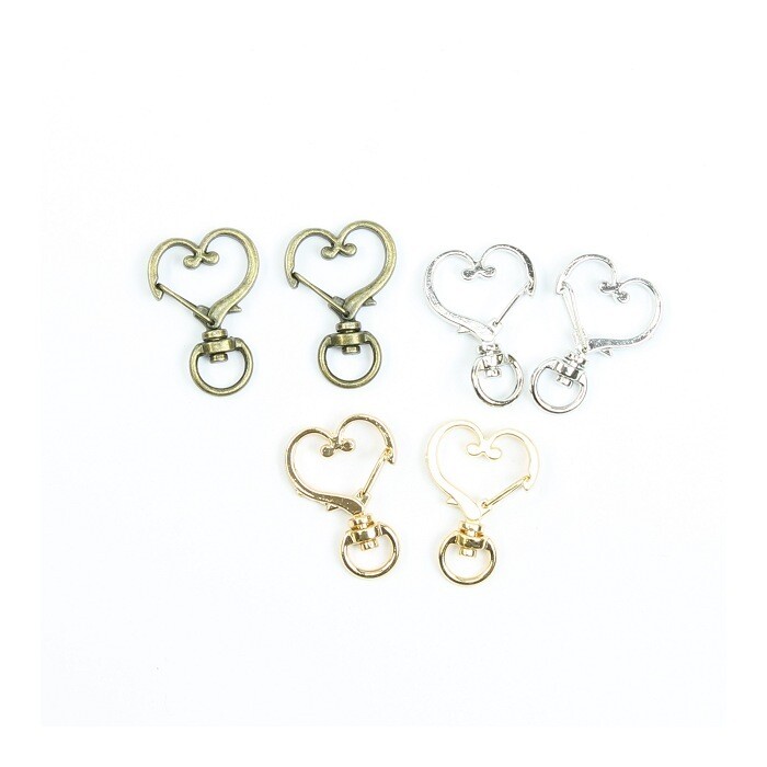 Sleutelhangers set hartjes