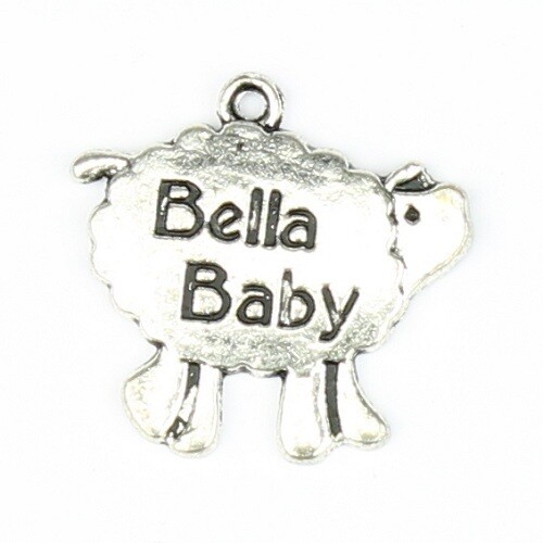 charms baby sheep 2 pcs