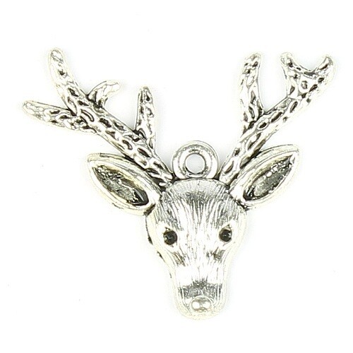 Charmes tête de cerf 2 pièces