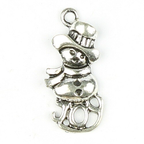 Charmes bonhomme de neige joy traîneau 2 pcs