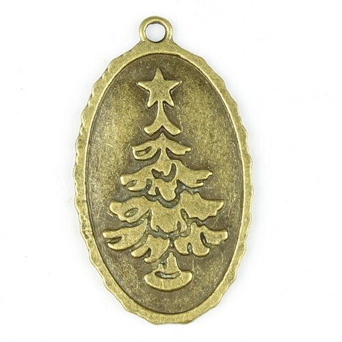 Bedels kerst ornament 2 stuks