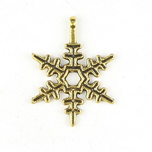 Charmes flocon de neige 2 pièces