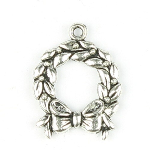 Charmes Couronne de Noël 2 pièces