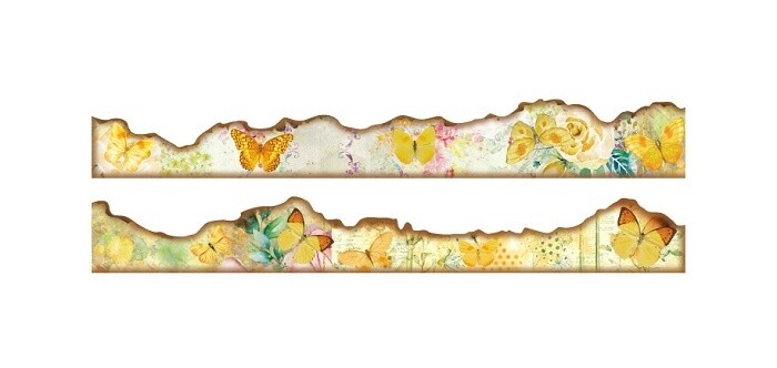 Sticker rol retro Twilight yellow butterfly