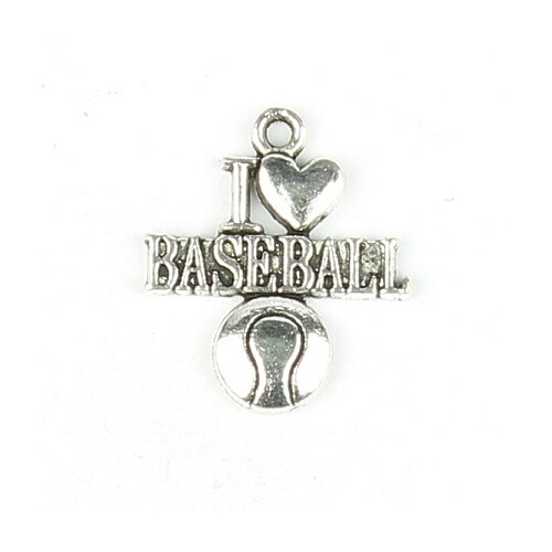 Bedels i love baseball 3 stuks
