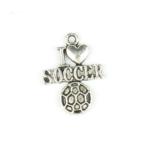 Bedels i love soccer 3 stuks