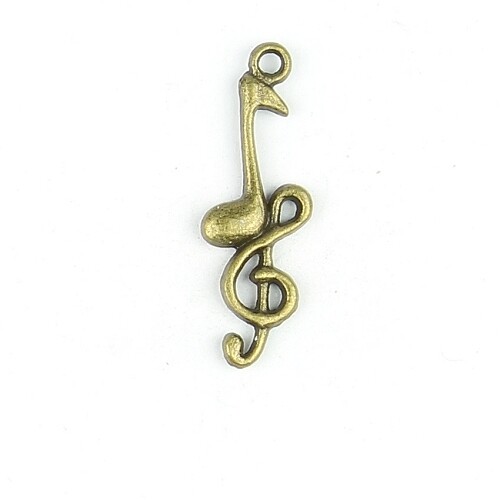 Charms musical note 4 pcs