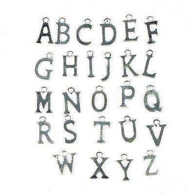Bedels alfabet zilver 26x
