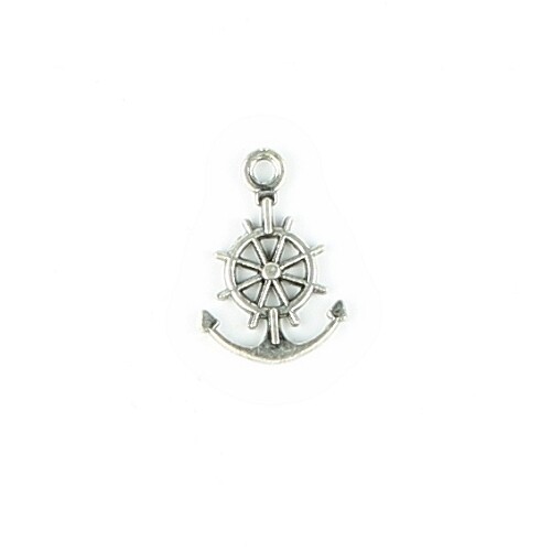 Charms Anker mit Steuerrad 3 Stk