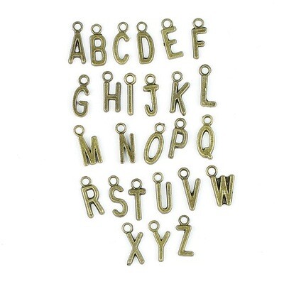 Bedels alfabet brons 26x