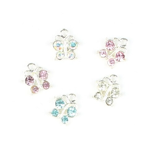 Bedels vlinder set 5 stuks