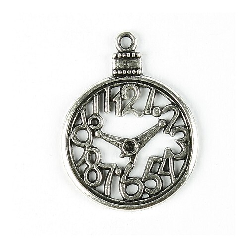 Charms clock 2 pcs