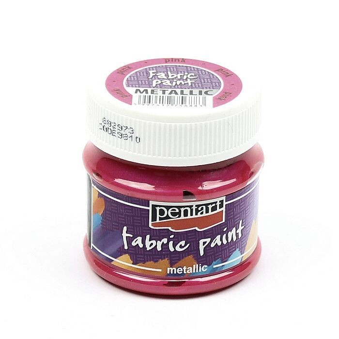 Fabric paint metallic pink