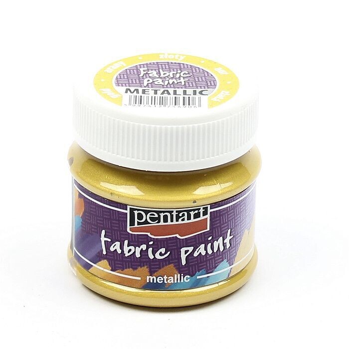 Fabric paint metallic gold