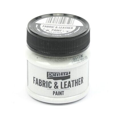 Fabric and leather paint glitter silver